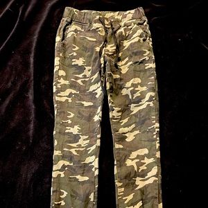 Camo Jean jogger style pants